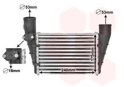 VAN WEZEL Kompressoriõhu radiaator 03004112